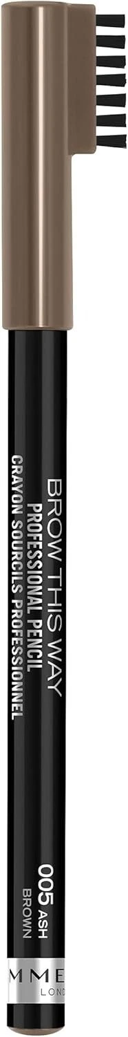 Rimmel London Brow This Way Professional Brow Pencil 005 Ash Brown 1.4G