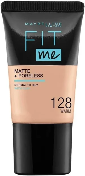 Maybelline Fit Me Matte &Amp; Poreless Foundation 18Ml -128 Warm Nude